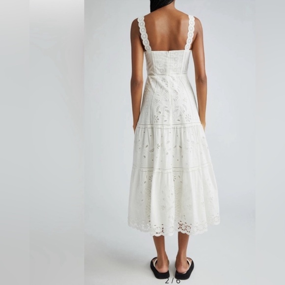 FARM Rio White Lace Midi Dress - Picture 2 of 4